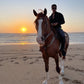 Balade à cheval de 2 heures au coucher du soleil sur la plage