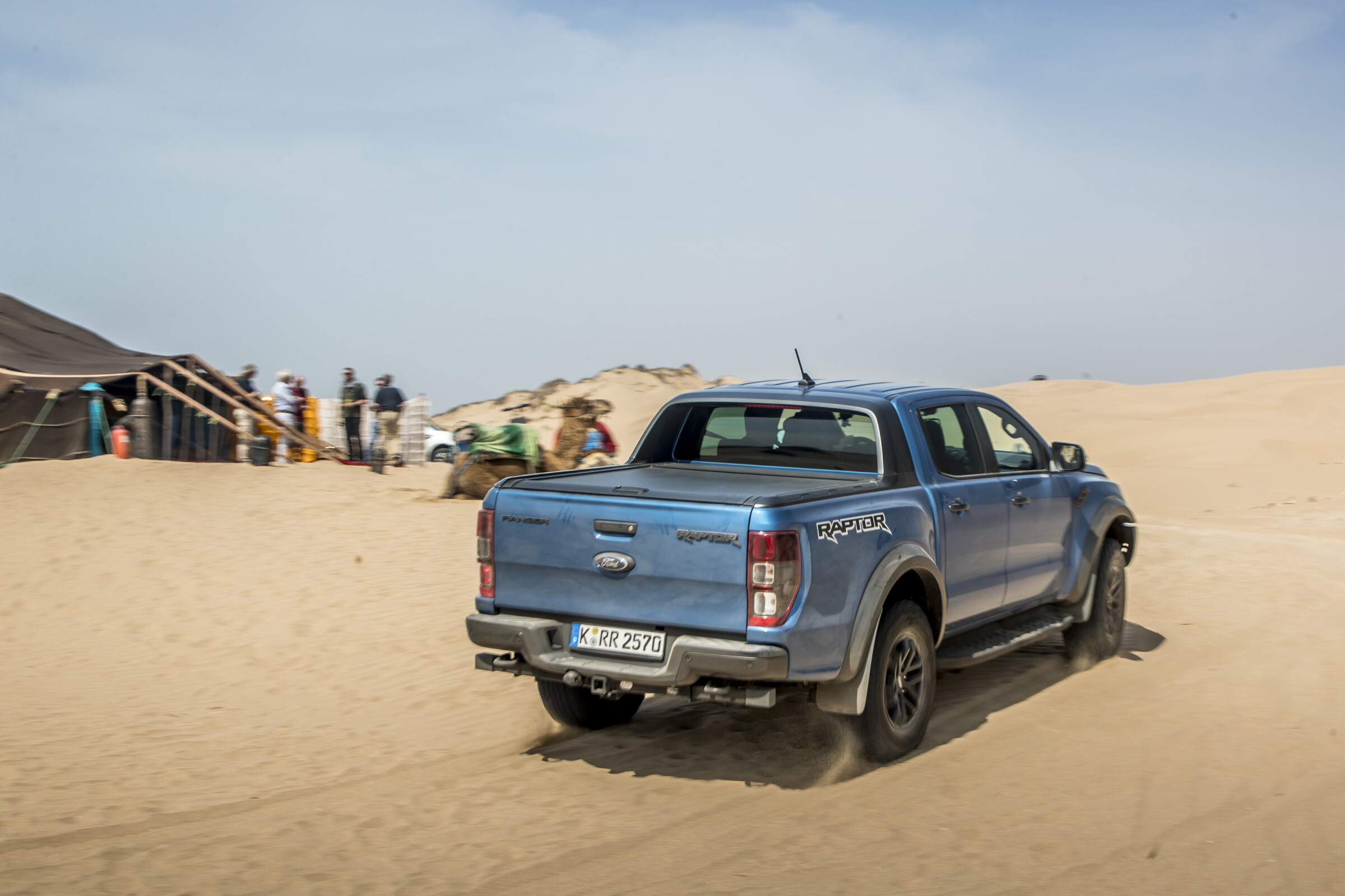 Tv spot for Ford's new Raptor pickup at Ranch de Diabat