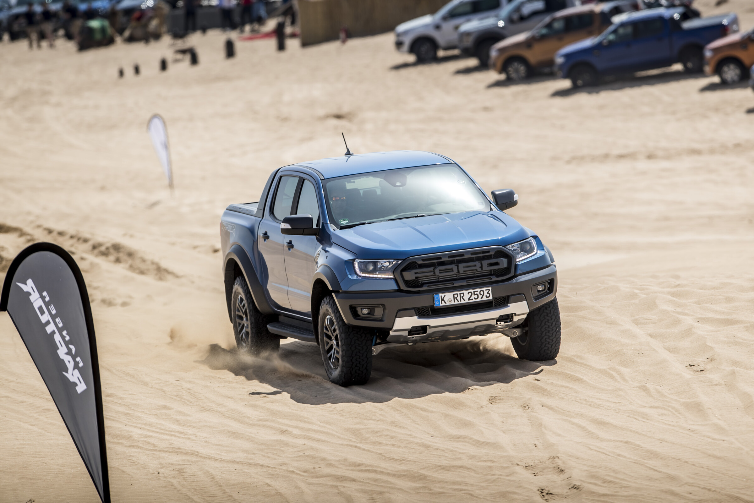 Tv spot for Ford's new Raptor pickup at Ranch de Diabat