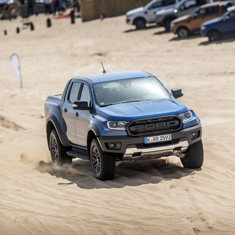 TV-Spot für den neuen Ford Raptor Pick-up auf der Ranch de Diabat